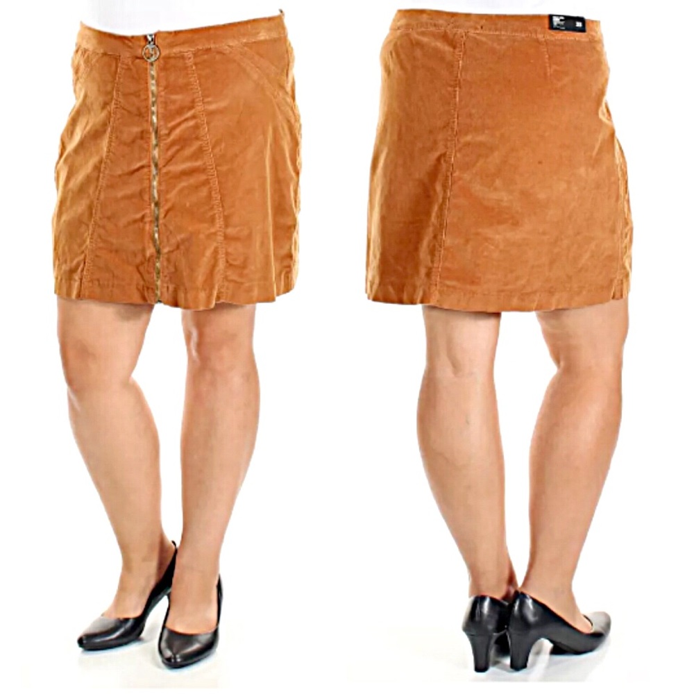 Bitton Zip Corduroy Skirt! NEW! - Picture 4 of 8